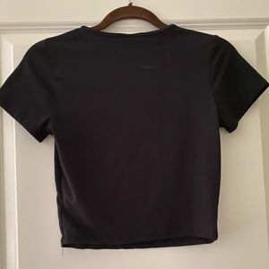 Black Spandex Short Top